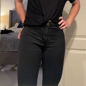 Hollister Black High-Waisted Skinny Jeans
